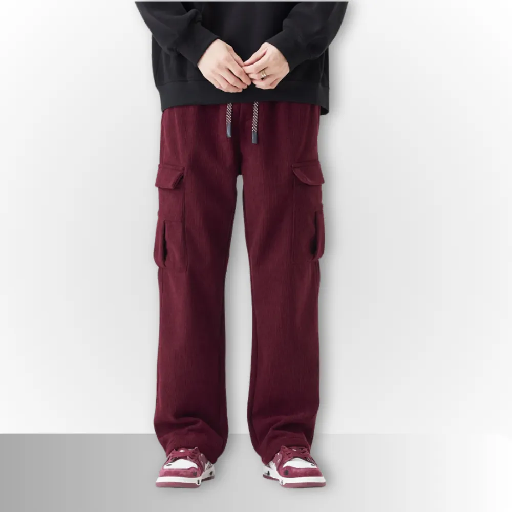 Luca - Woolen Corduroy Cargo Pants