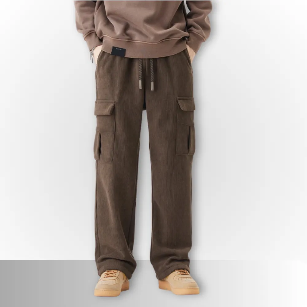 Luca - Woolen Corduroy Cargo Pants