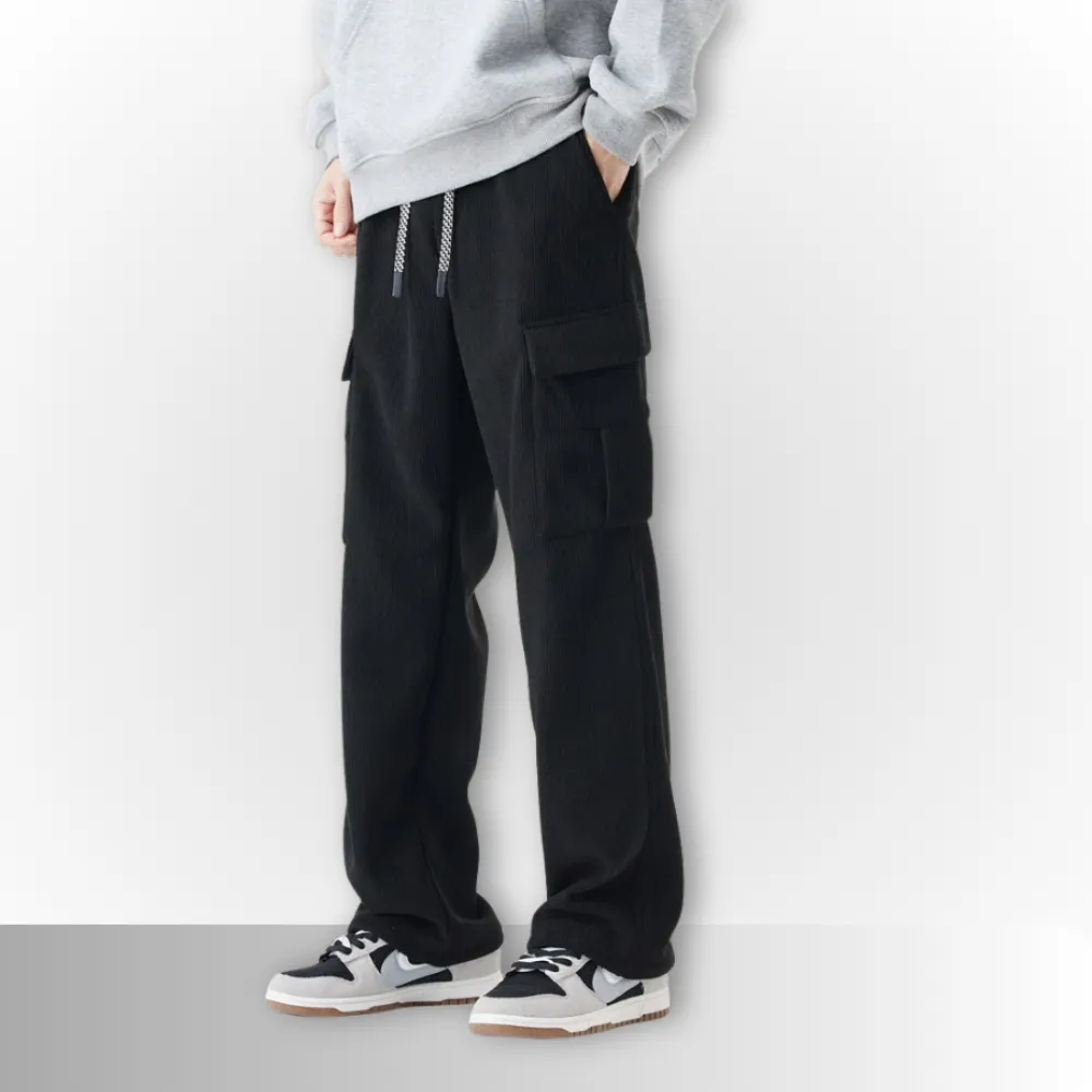 Luca - Woolen Corduroy Cargo Pants