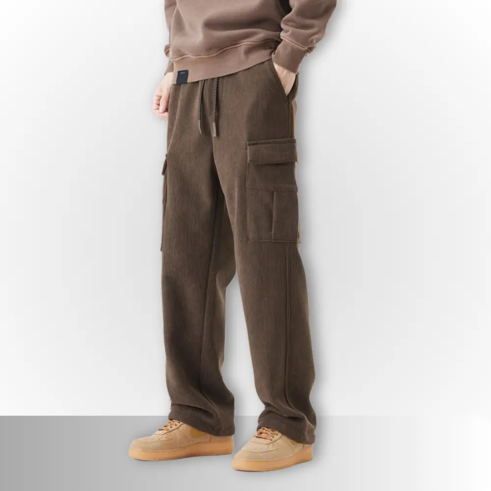 Luca - Woolen Corduroy Cargo Pants