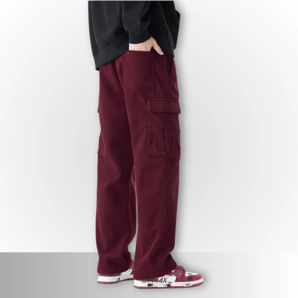 Luca - Woolen Corduroy Cargo Pants
