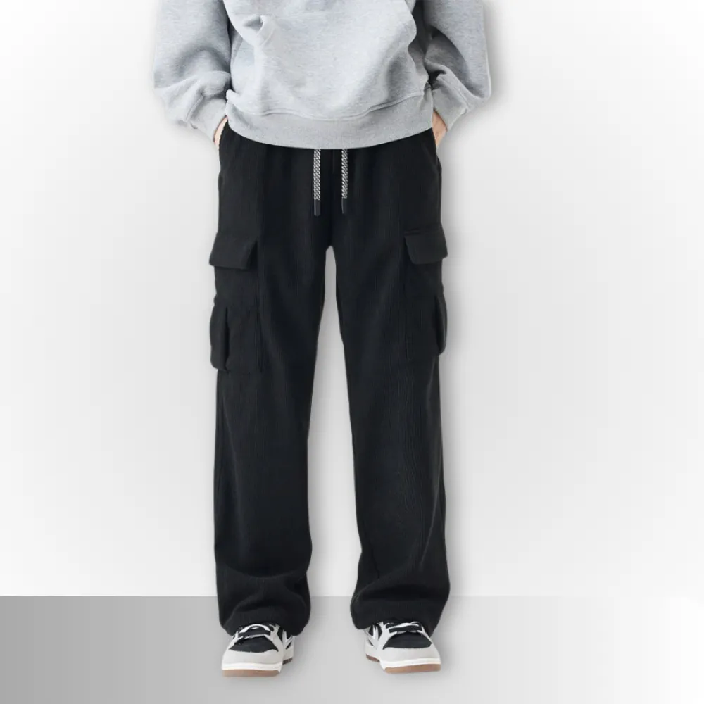 Luca - Woolen Corduroy Cargo Pants