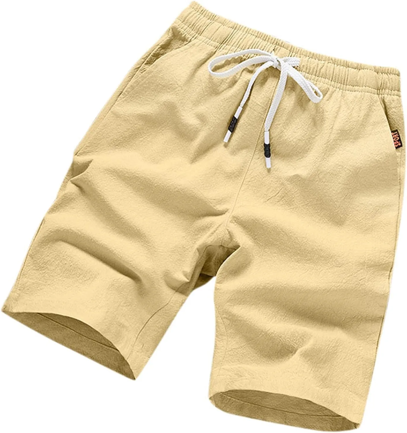 Men Beach Shorts Work Shorts Fashion Slim Five Minute Pants Beach Shorts Men's Cotton Blend Shorts Short for Mens