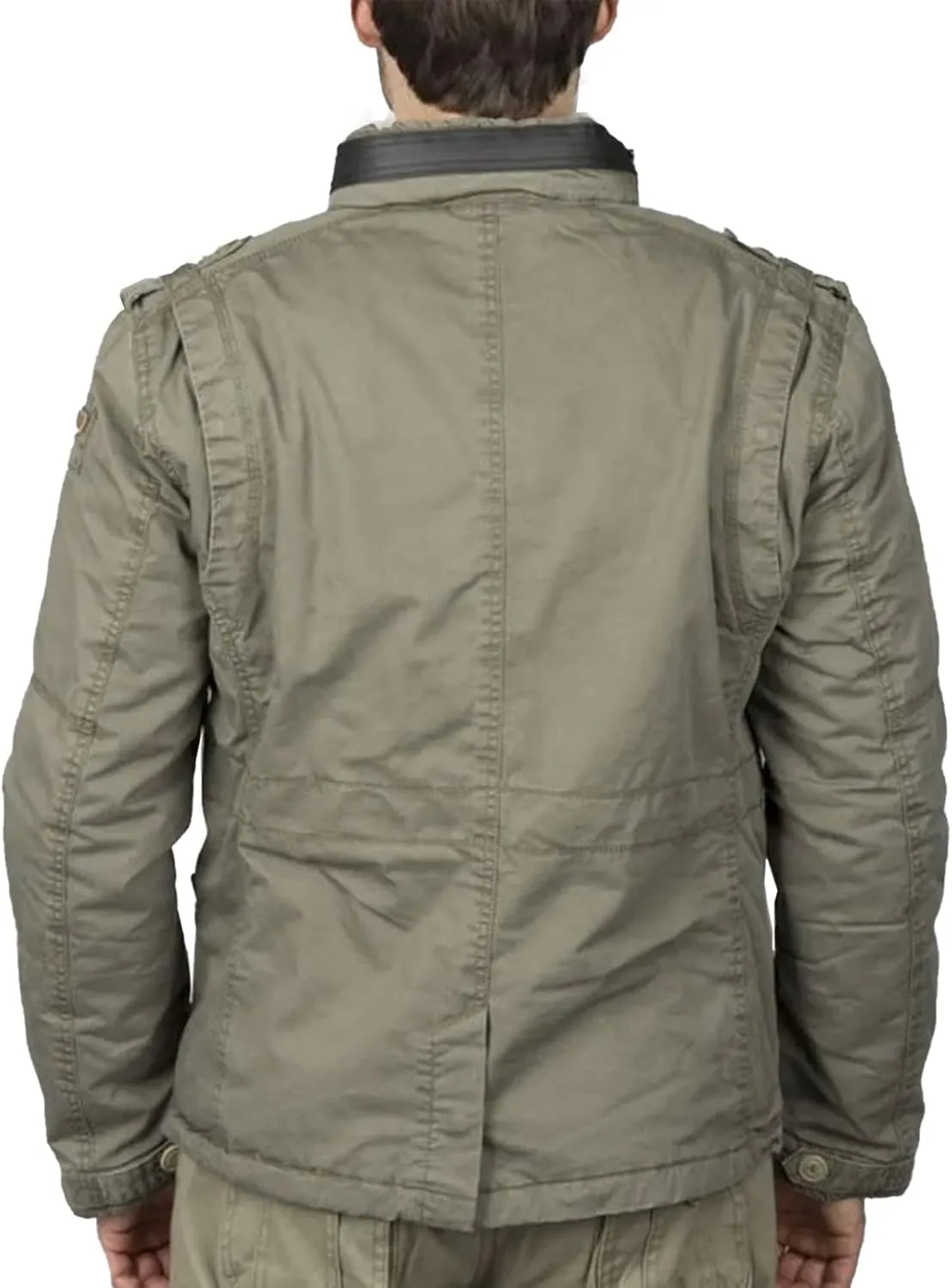 Men Sherpa-Lined Military