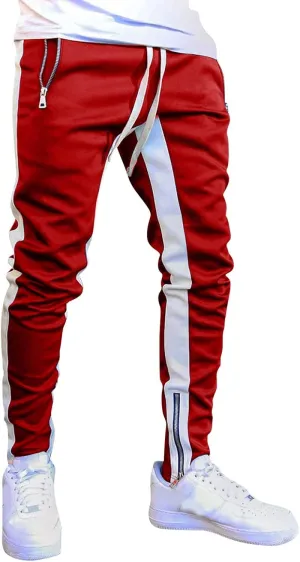 Mens Autumn Winter Cargo Joggers Stretch Pants Casual Twill Cotton Elastic Drawstring Outdoor Hiking Sweatpants
