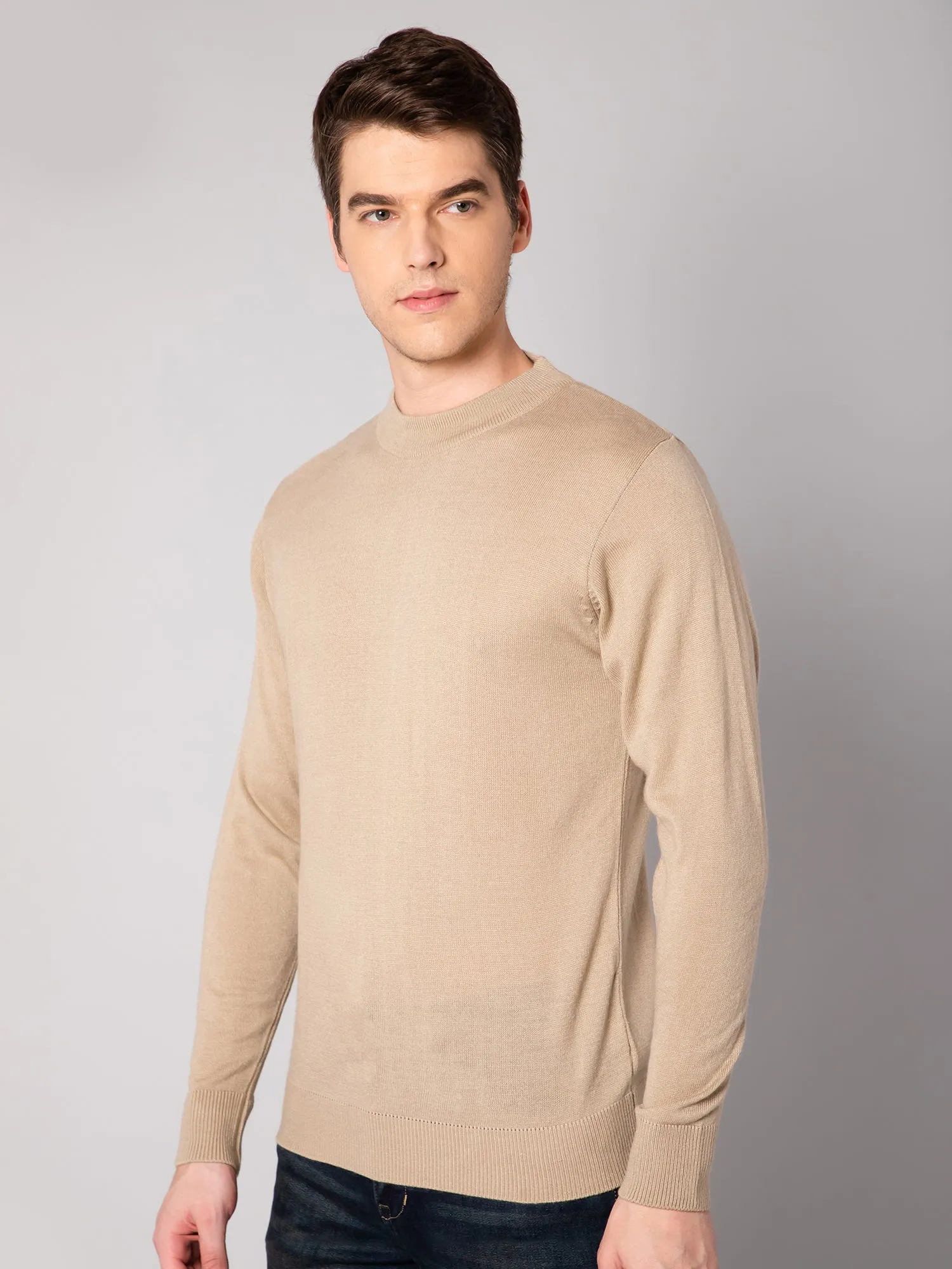 Mens Beige Sweater