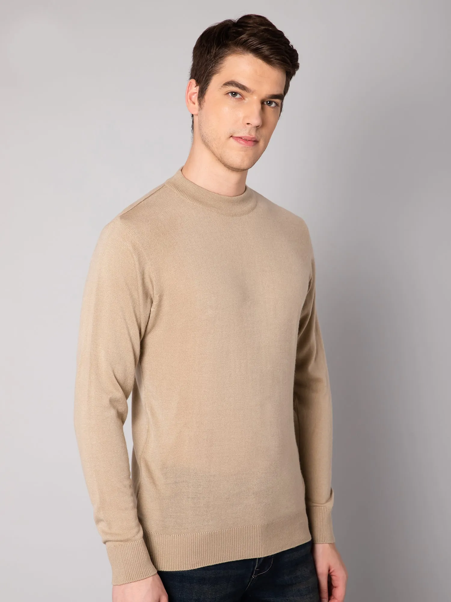 Mens Beige Sweater