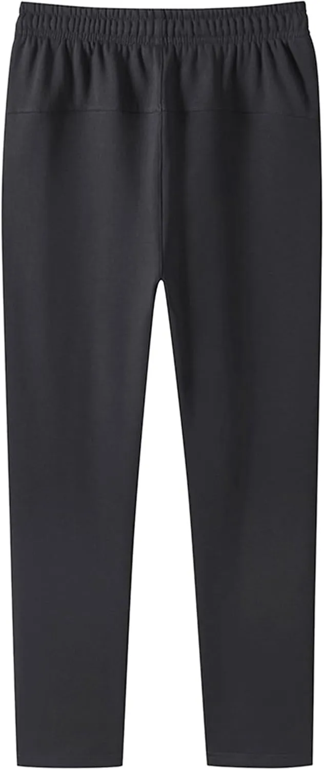 Mens Cargo Combat Work Pant Workout Gym Jogger Sweat Pants Loose Fit Cuffed Hem Stretch Waist Chino Pants