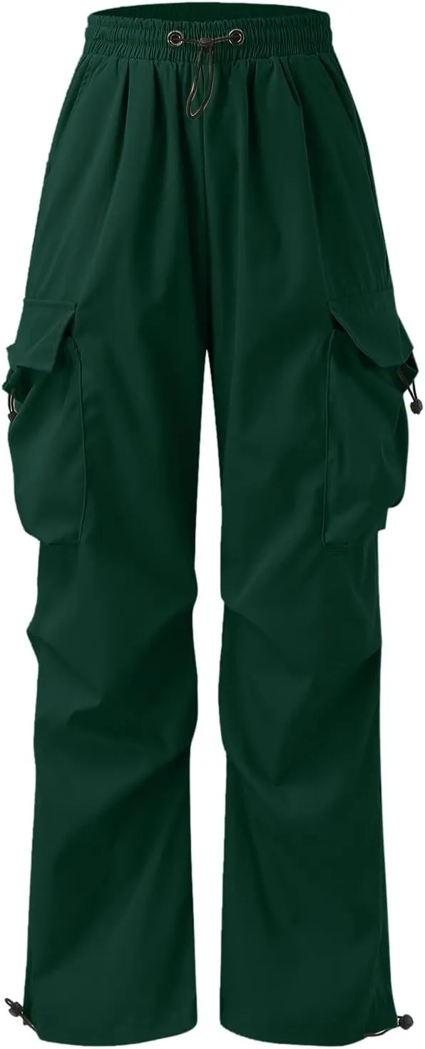 Mens Cargo Pant Elastic Waist Work Pant Multi Pockets Casual Stretchy Outdoor Pants