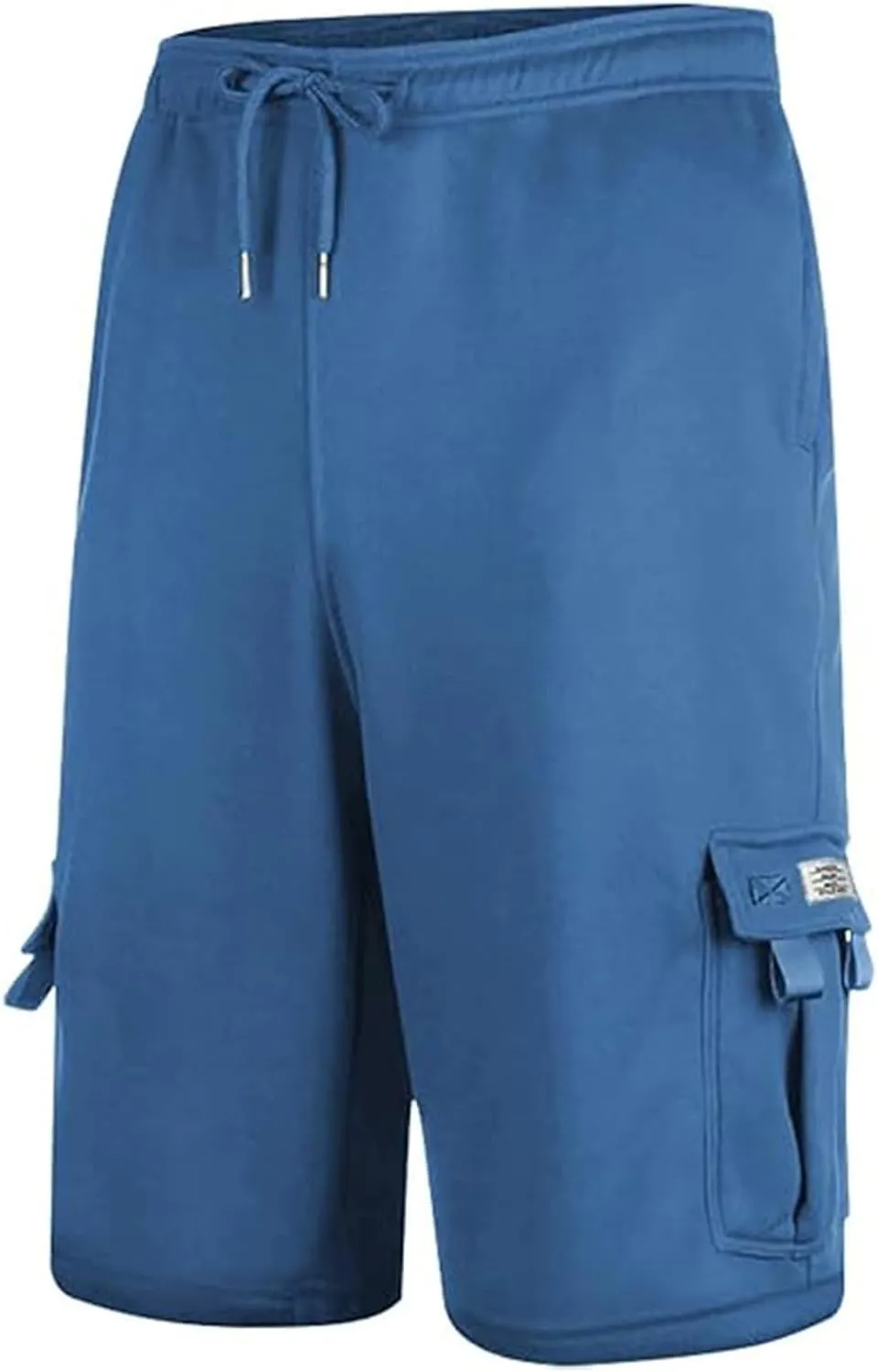 Mens Cargo Pants Casual Linen Waistband Pant Open Hem Sweatpant Joggers Looseness Running Workout Jogger