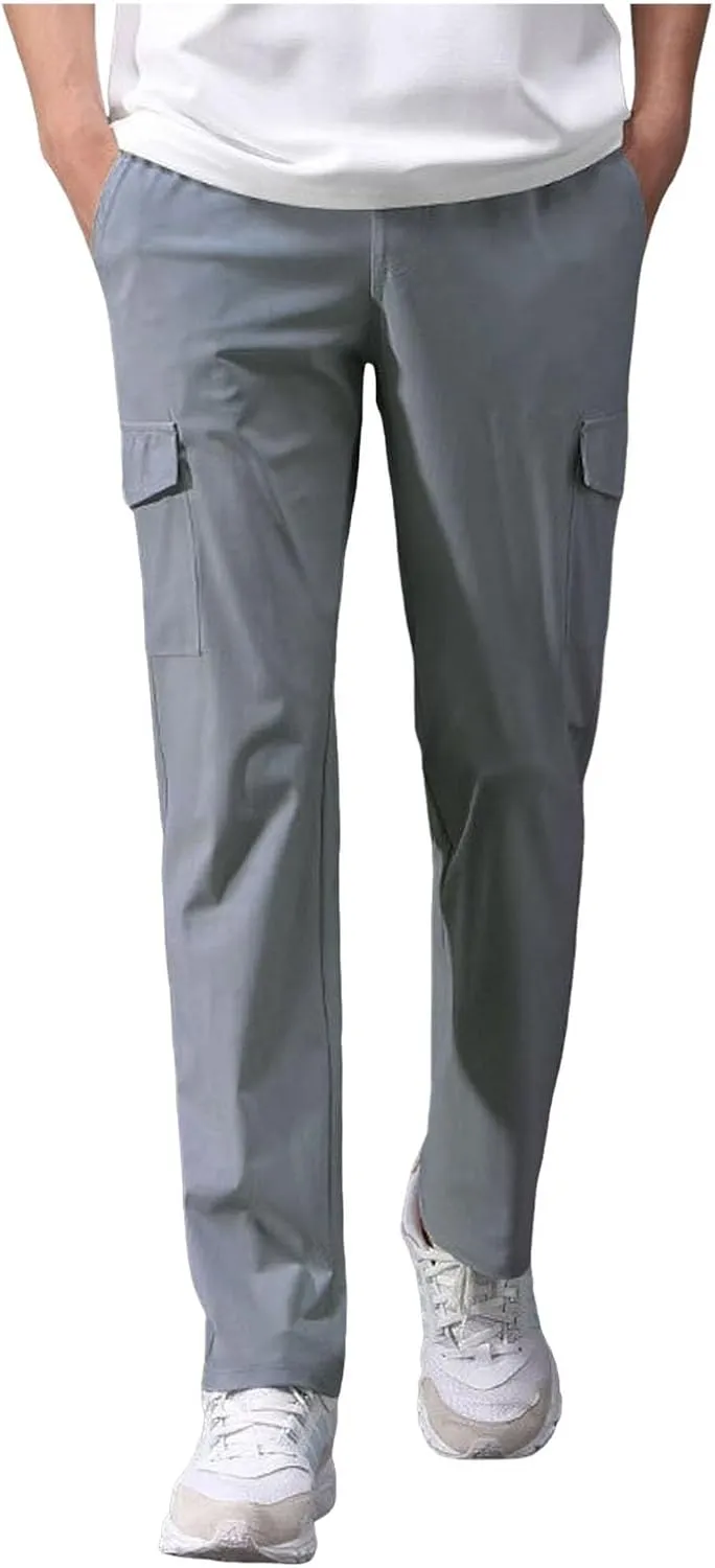 Men's Cargo Pants Long Casual Jogging Pants Stretch Chino Pants Men Regular Casual Pants Slim Fit Business Long Pants