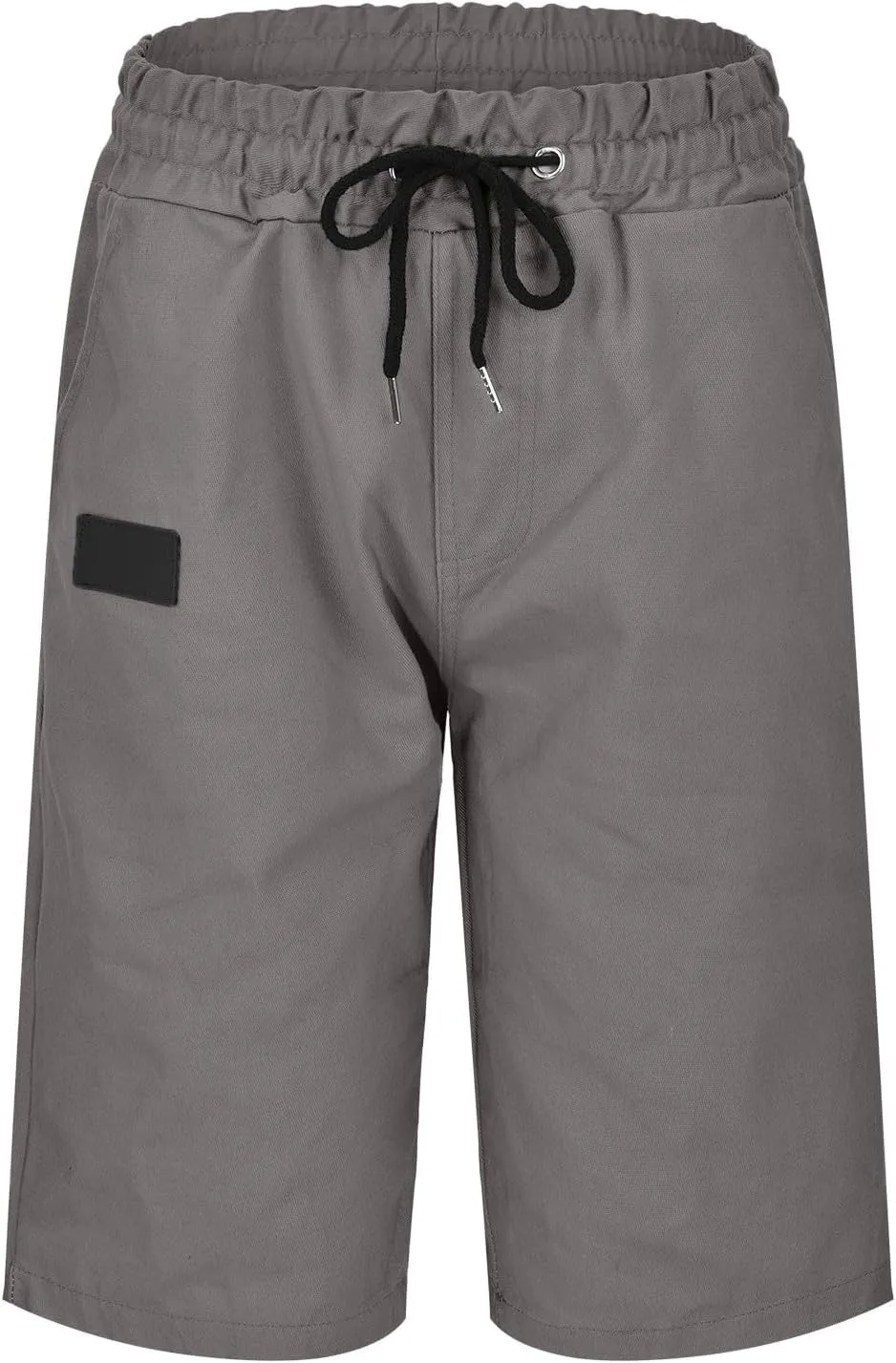 Men's Golf Casual Shorts Drawstring with Pockets Stretch Lightweight Quick Dry Flat Front Shorts for Work