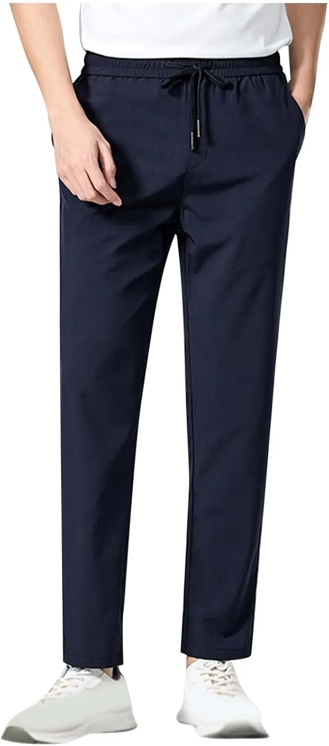 Mens Joggers Slim Fit Joggers Sweat Pants Outdoor Sports Pull On Pant Soft Jogging Jogger