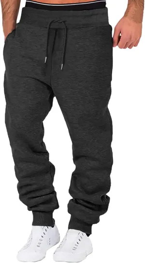 Mens Sweatpants Joggers Pants Man for Workout Jogging Running Men's Heavyweight Sweatpants Fleece Lined with Pockets