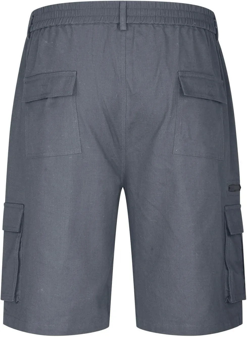 Muscularfit Tactical Shorts for Men 2024 Casual Multi Pockets Elastic Waist Chino Cargo Shorts Summer Athletic Beach Shorts