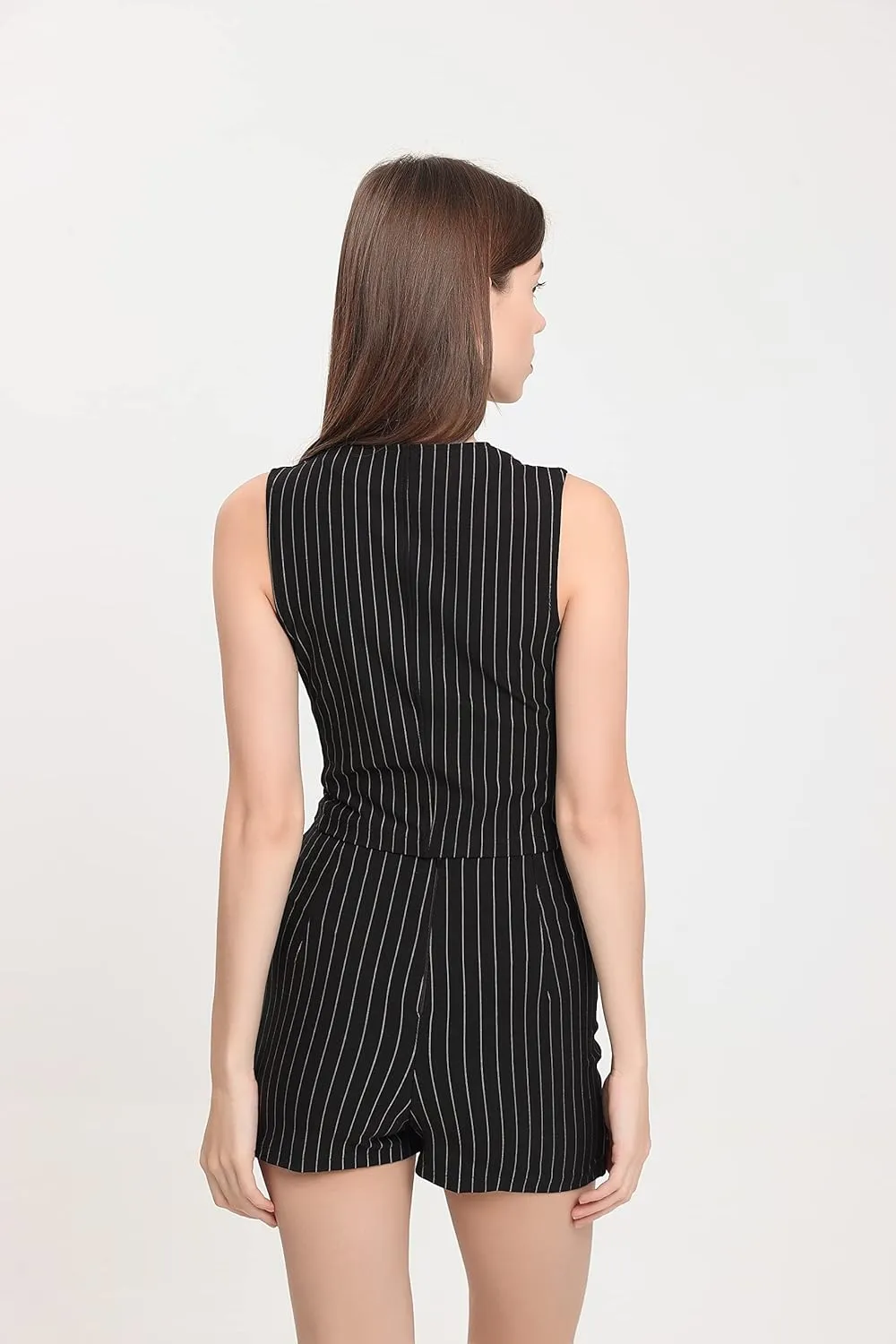 Pinstripe Skorts Skirts for Women Casual Mini Length Y2K Bodycon Short Skirts 2023