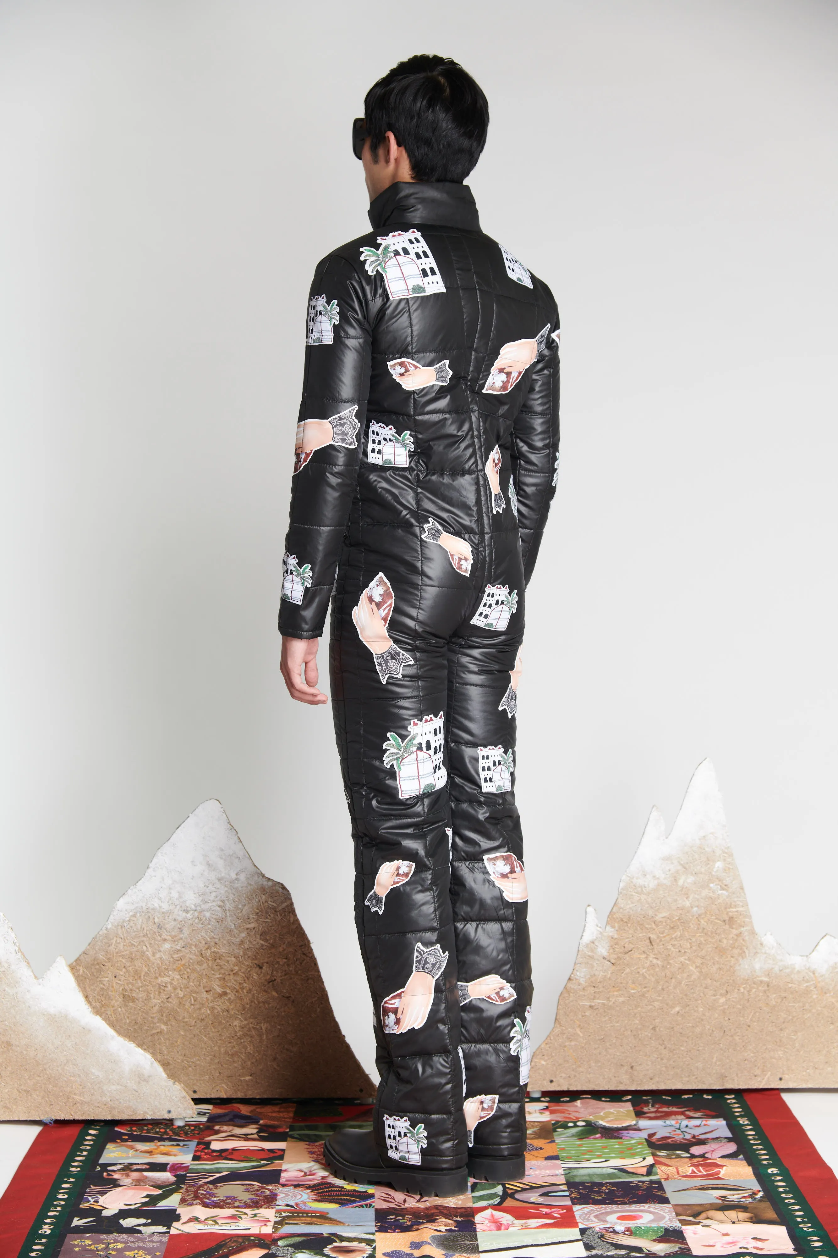 Quilted Ski Suit with Jaiscape Patches