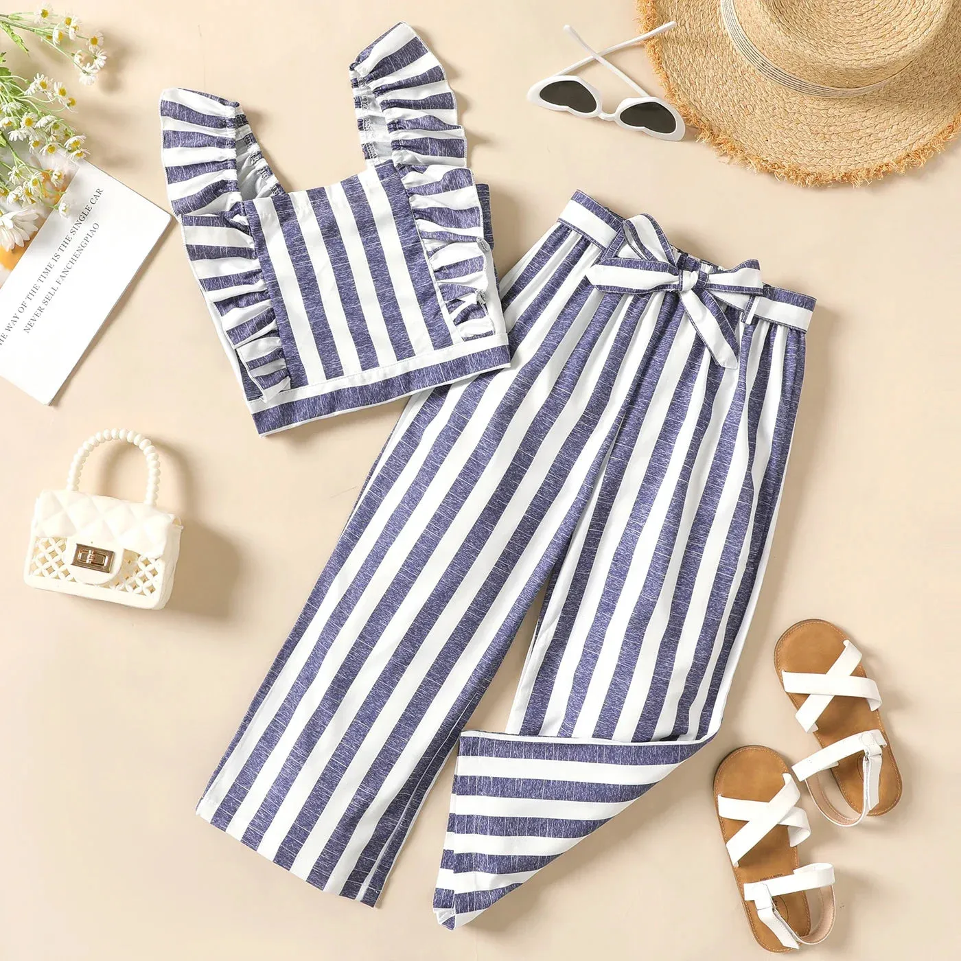 "Stripe Cutie" Girl's 2 PC Pants Set