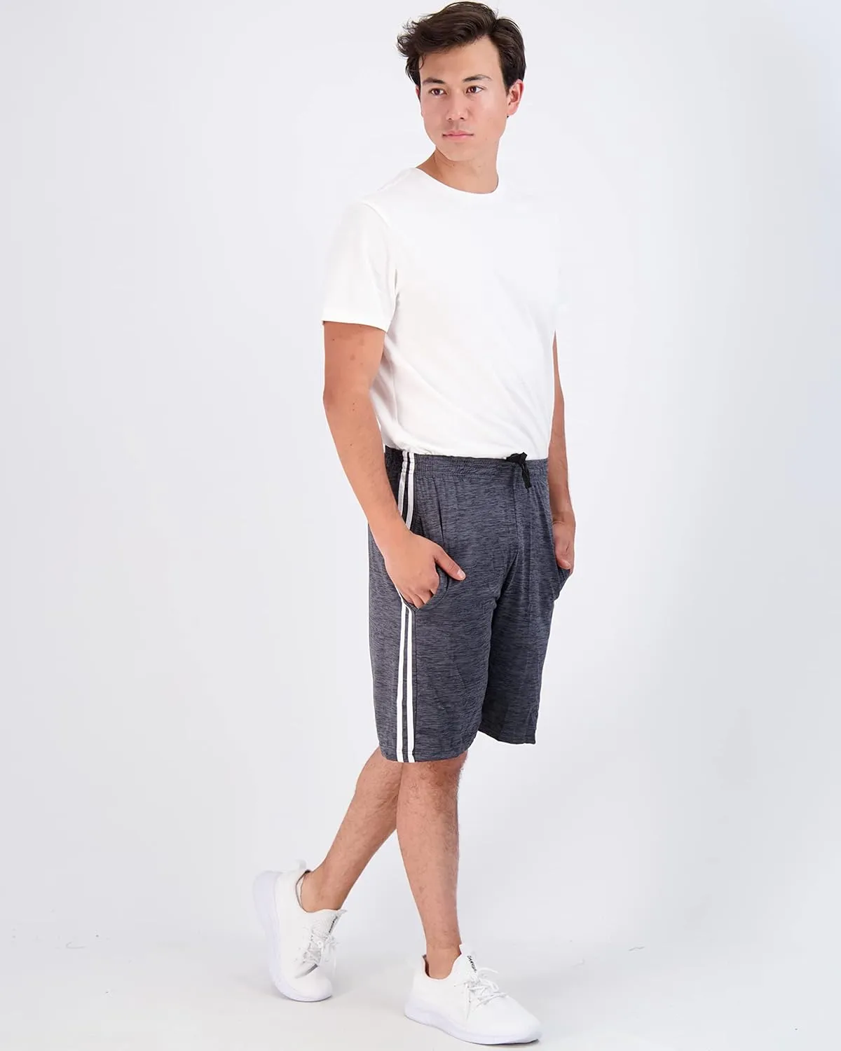 Real Essentials 5 Pack Mens Active Quick Dry Mesh Crew Neck T Shirts | Athletic Short Sleeve Tee (Available in Big & Tall)