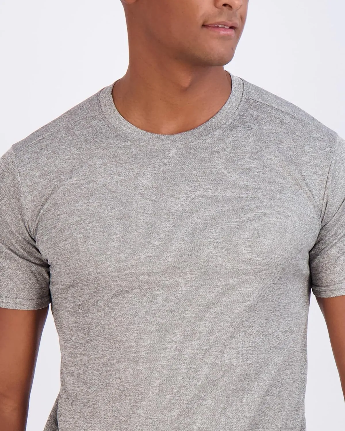 Real Essentials 5 Pack Mens Active Quick Dry Mesh Crew Neck T Shirts | Athletic Short Sleeve Tee (Available in Big & Tall)
