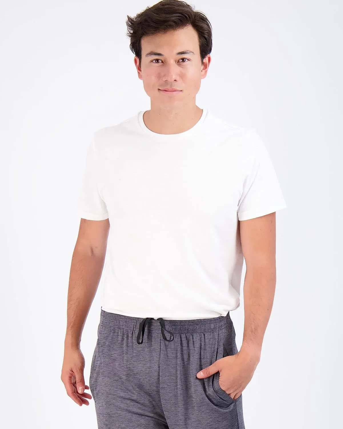Real Essentials 5 Pack Mens Active Quick Dry Mesh Crew Neck T Shirts | Athletic Short Sleeve Tee (Available in Big & Tall)