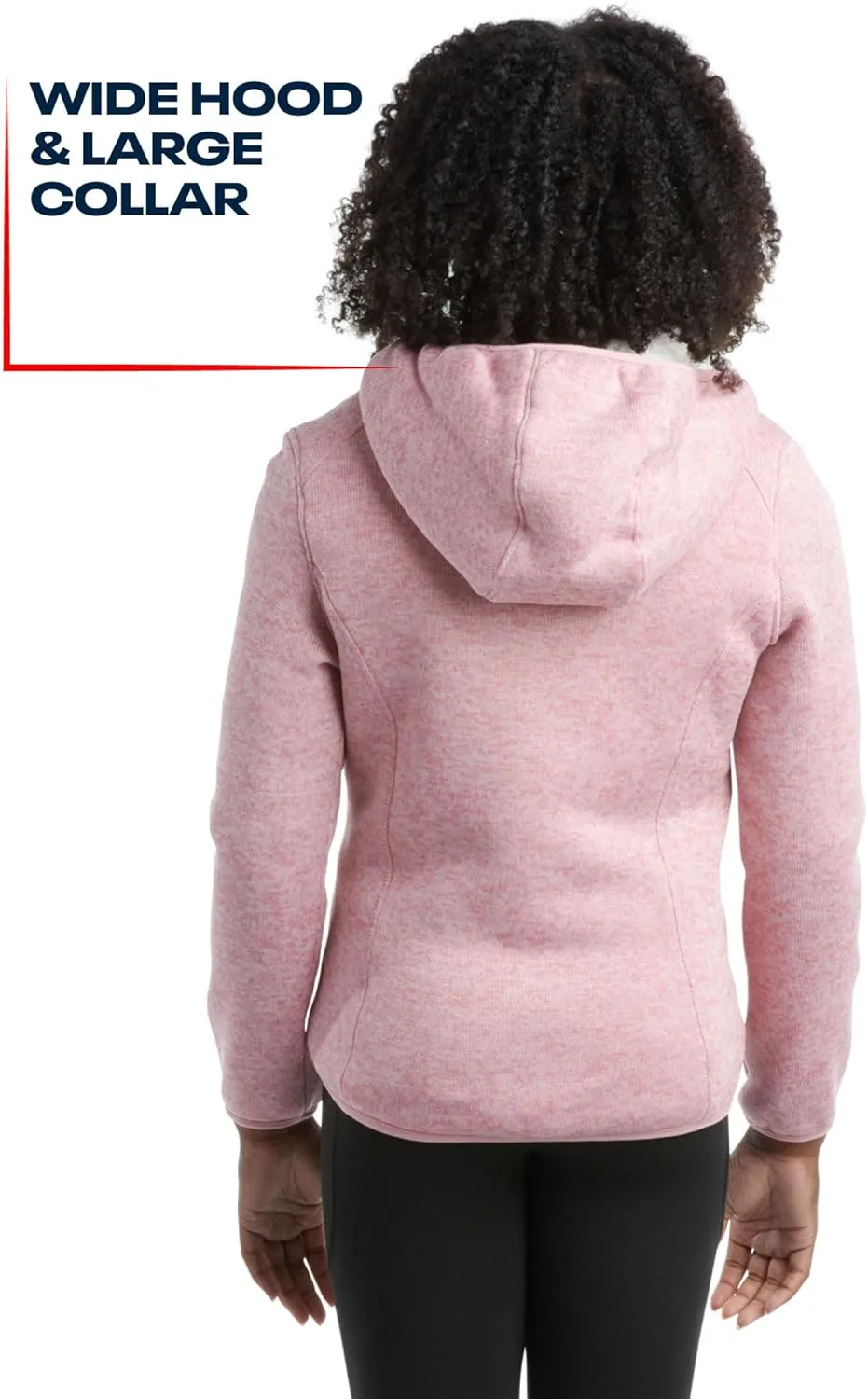 Reebok Girls Active Sweatshirt  Sherpa Lined Sweater Fleece Zip Hoodie Sweatshirt  Heavyweight Sweatshirt for Girls (4-16)