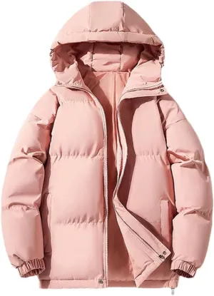REHJJDFD Men's Warm Jacket Cotton Padded Jacket Casual Sports Jacket Men's Hooded Warm Thick Parkas