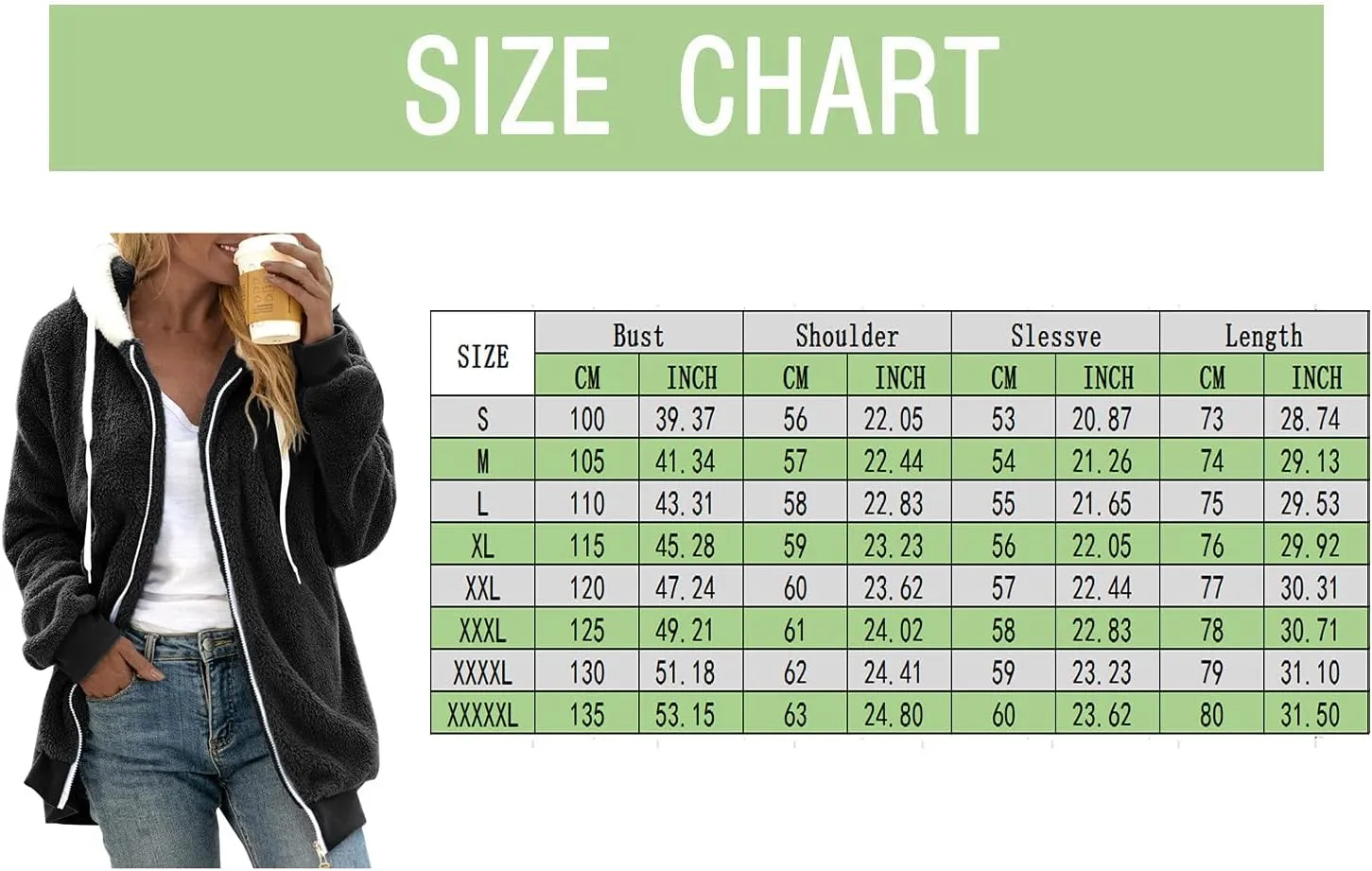 SHAOBGE Oversized Fuzzy Fleece Jackets For Women Fashion 2024 Color Block Faux Fur Cardigan Coat Shaggy Warm Winter Outerwear