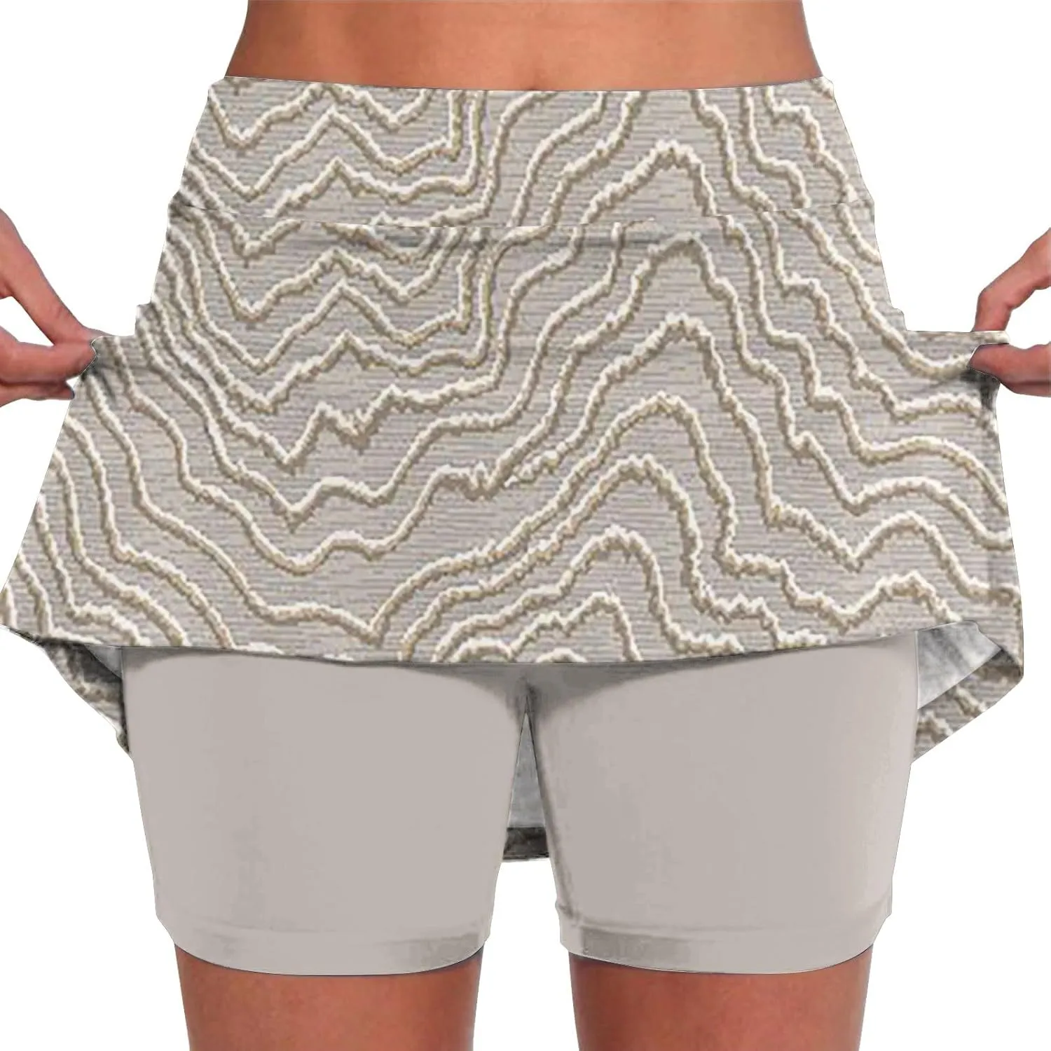 Skorts for Woman Women's High Waisted Tennis Skirts Skater Skort Tummy Control Golf Shorts Pockets Athletic Running