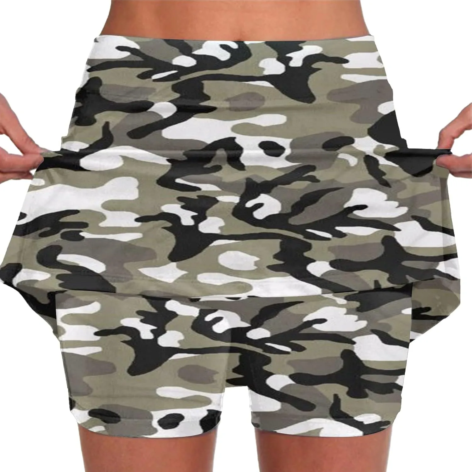 Skorts for Woman Women's High Waisted Tennis Skirts Skater Skort Tummy Control Golf Shorts Pockets Athletic Running
