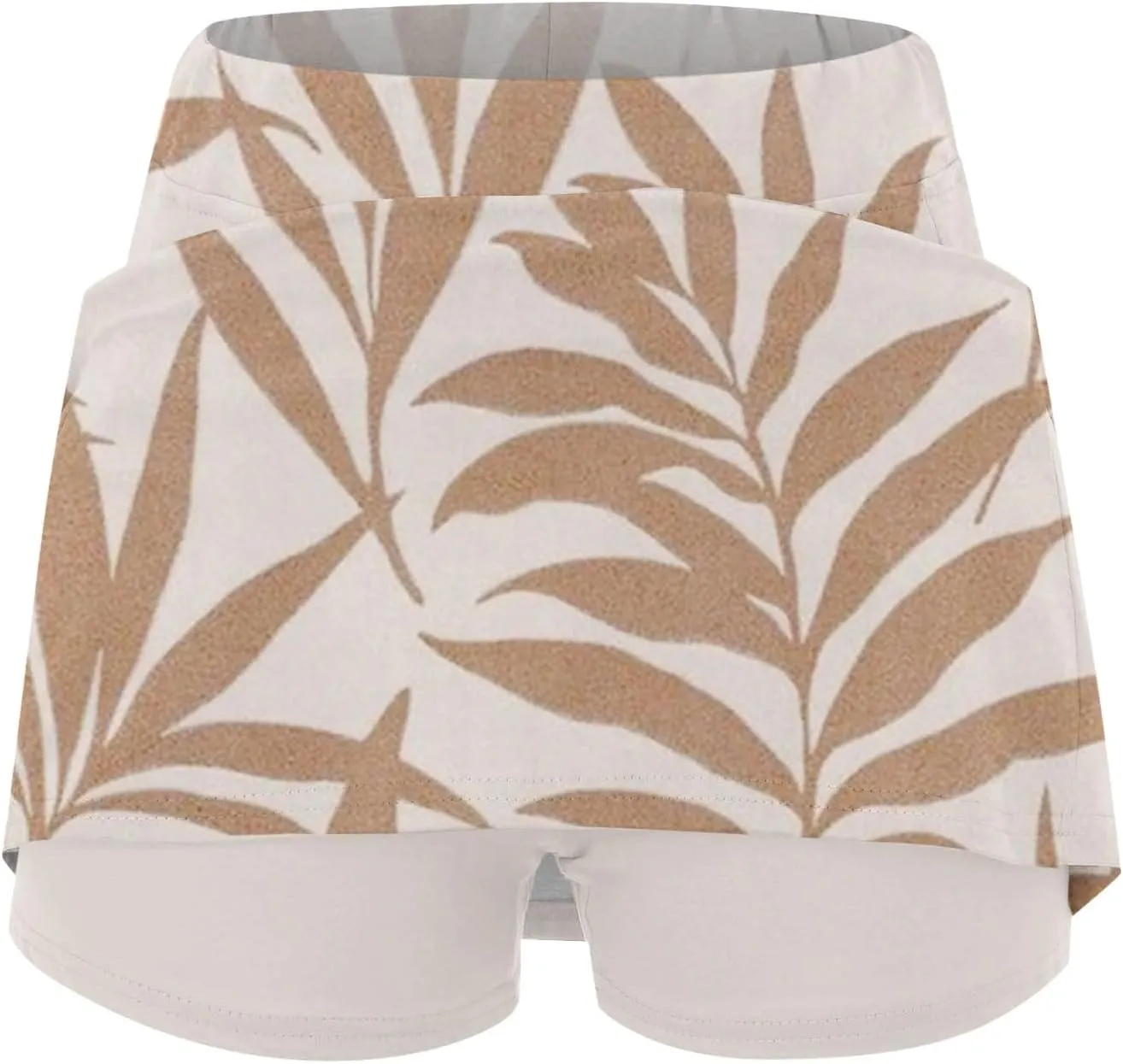 Skorts for Women Summer Tennis Elastic High Waisted Floral Printed Gym Skirts Comfort Trendy Lightweight Running Shorts