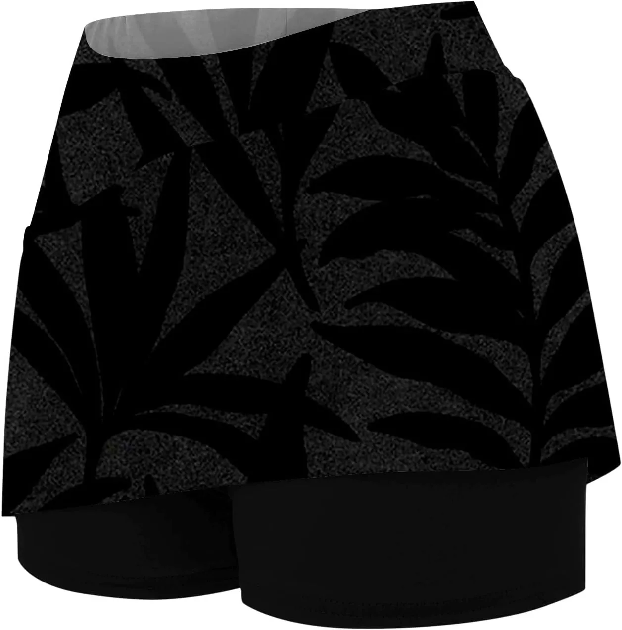 Skorts for Women Summer Tennis Elastic High Waisted Floral Printed Gym Skirts Comfort Trendy Lightweight Running Shorts