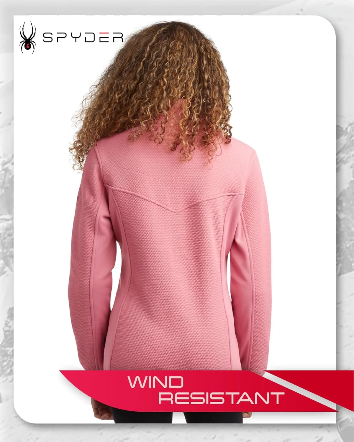 Spyder Women's Active Performance Fleece Jacket - Full Zip Lightweight Wind Resistant Windbreaker Sweater Jacket (Sizes:S-XL)