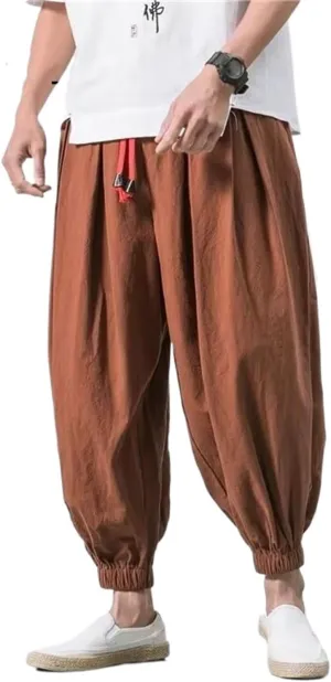 Summer & Spring Japan Style Men Harem Pants Chinese Style Male Causel Trousers