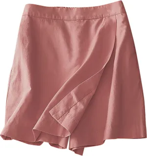 Summer Shorts for Women Loose Elastic High Waisted Shorts Solid Wide Leg Shorts Comfy Elegant Work Trouser Shorts
