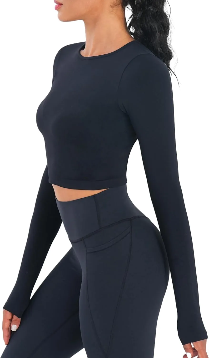 Sunzel Short Sleeve Fitted Basic T Shirts for Women, Soft Crew Neck Basic Crop Tee Cute Trendy Summer Tops Tight Tees