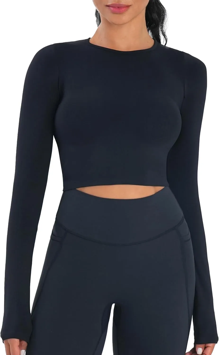 Sunzel Short Sleeve Fitted Basic T Shirts for Women, Soft Crew Neck Basic Crop Tee Cute Trendy Summer Tops Tight Tees