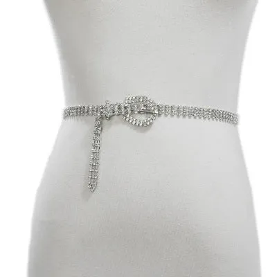 Super Shine Crystal Rhinestone Women Belts