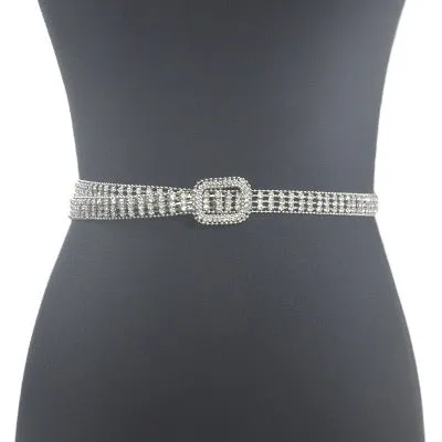 Super Shine Crystal Rhinestone Women Belts