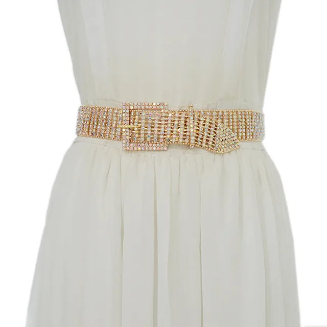Super Shine Crystal Rhinestone Women Belts