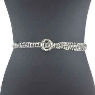 Super Shine Crystal Rhinestone Women Belts