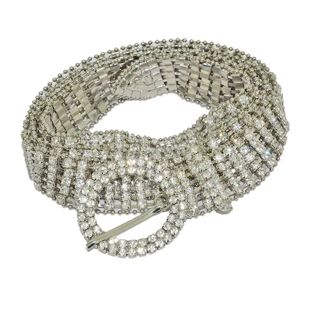 Super Shine Crystal Rhinestone Women Belts