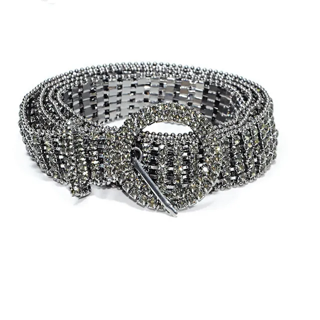 Super Shine Crystal Rhinestone Women Belts