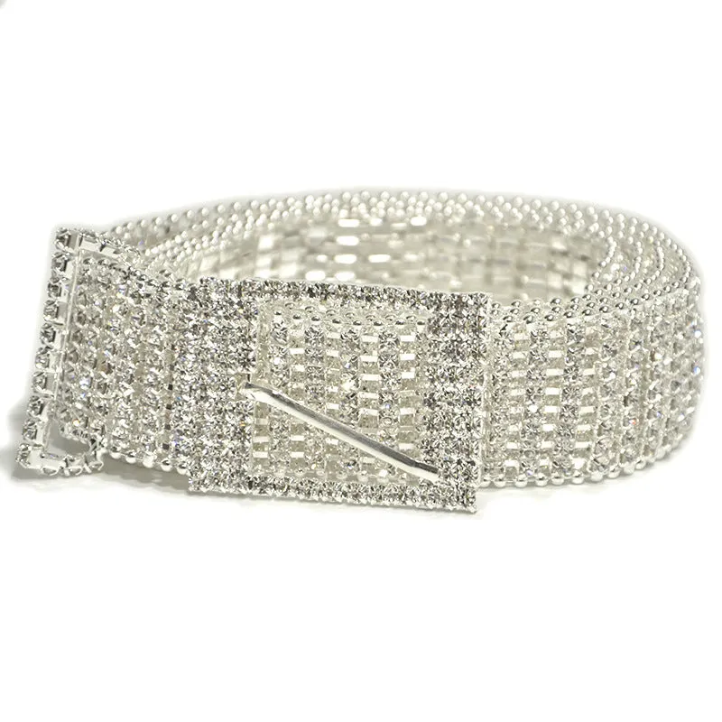 Super Shine Crystal Rhinestone Women Belts
