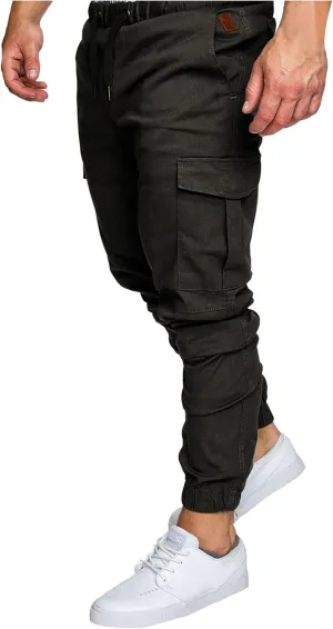 Sweatpants for Men,Mens Joggers Slim Fit Chino Cargo Pants Outdoor Fashion Casual Athletics Pants Harem Pants