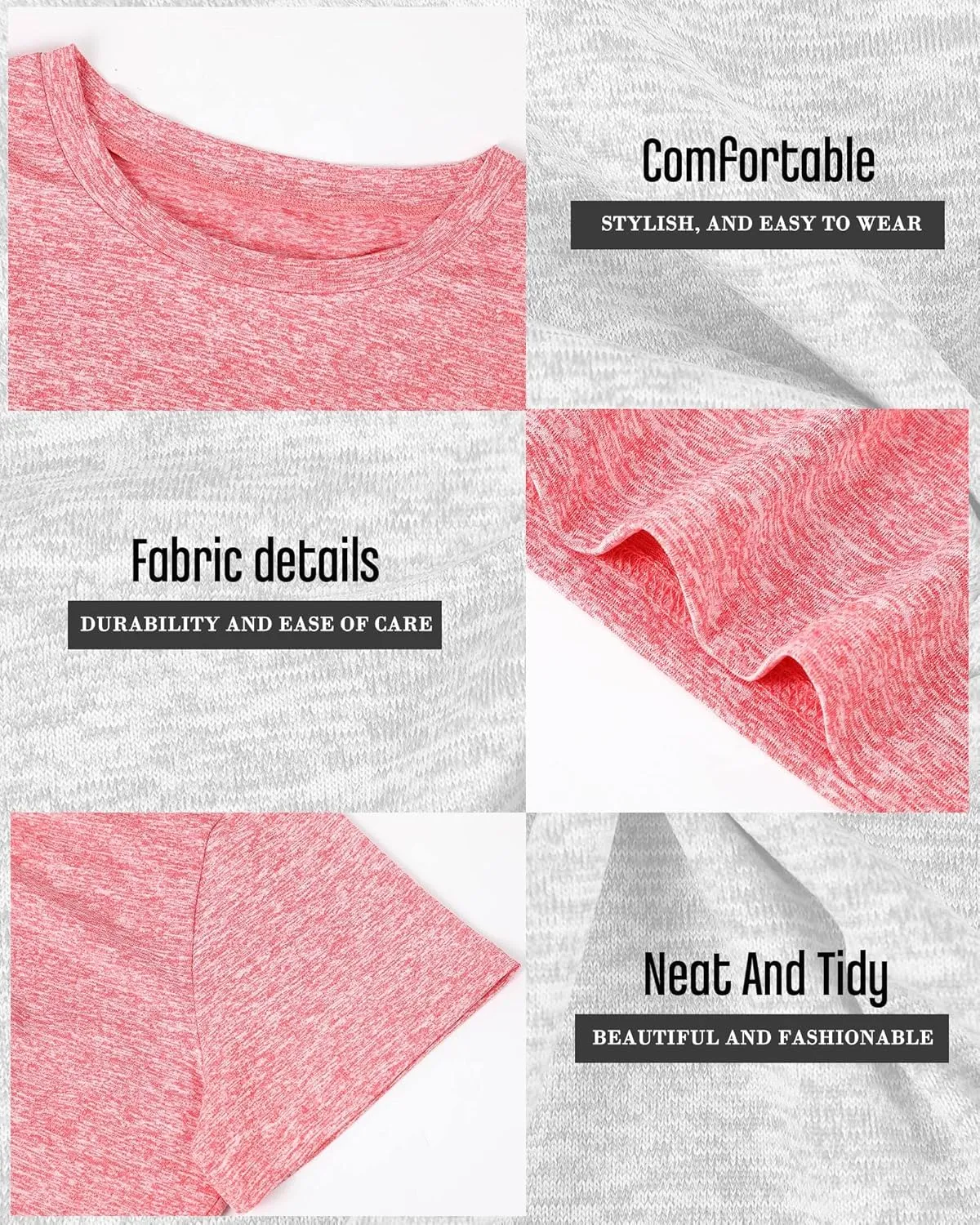 Taiyin 8 Pack Women's Dry Fit Crop Top Workout Short Sleeve Shirts Crew Neck Stretch Athletic Tee Summer Classic Tunic 2025