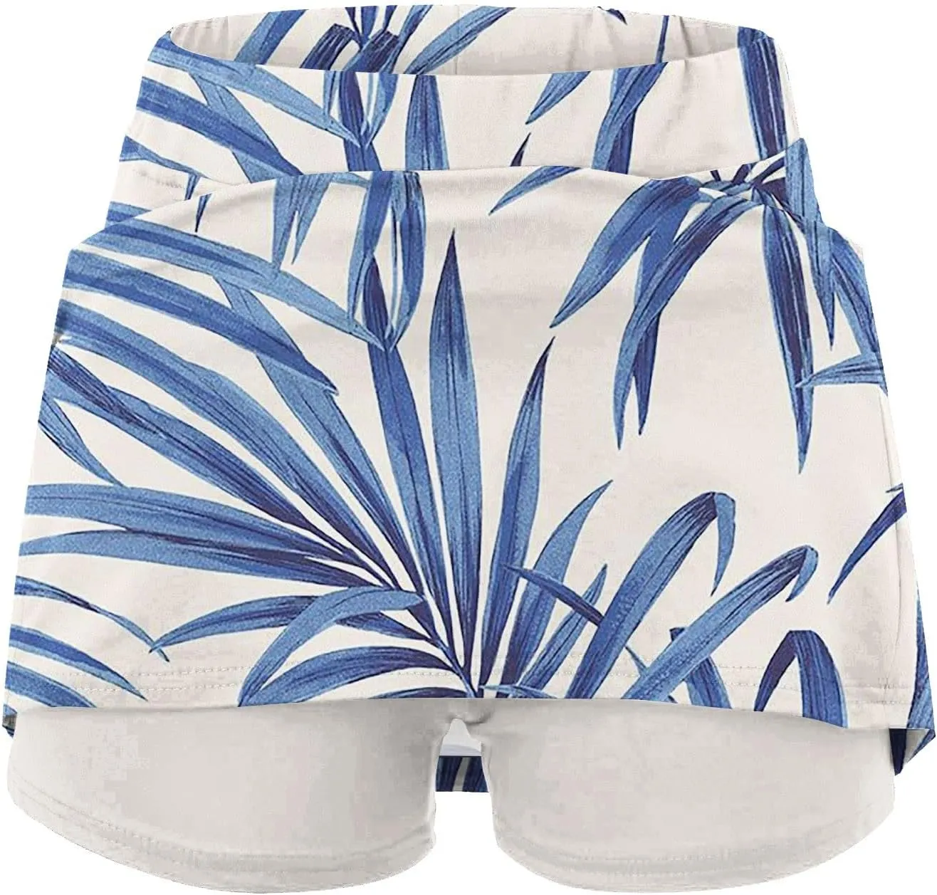 Tennis Skirts for Women Athletic Skort with Shorts High Waist Tummy Control Yoga Skirt Workout Printed Skirt Shorts