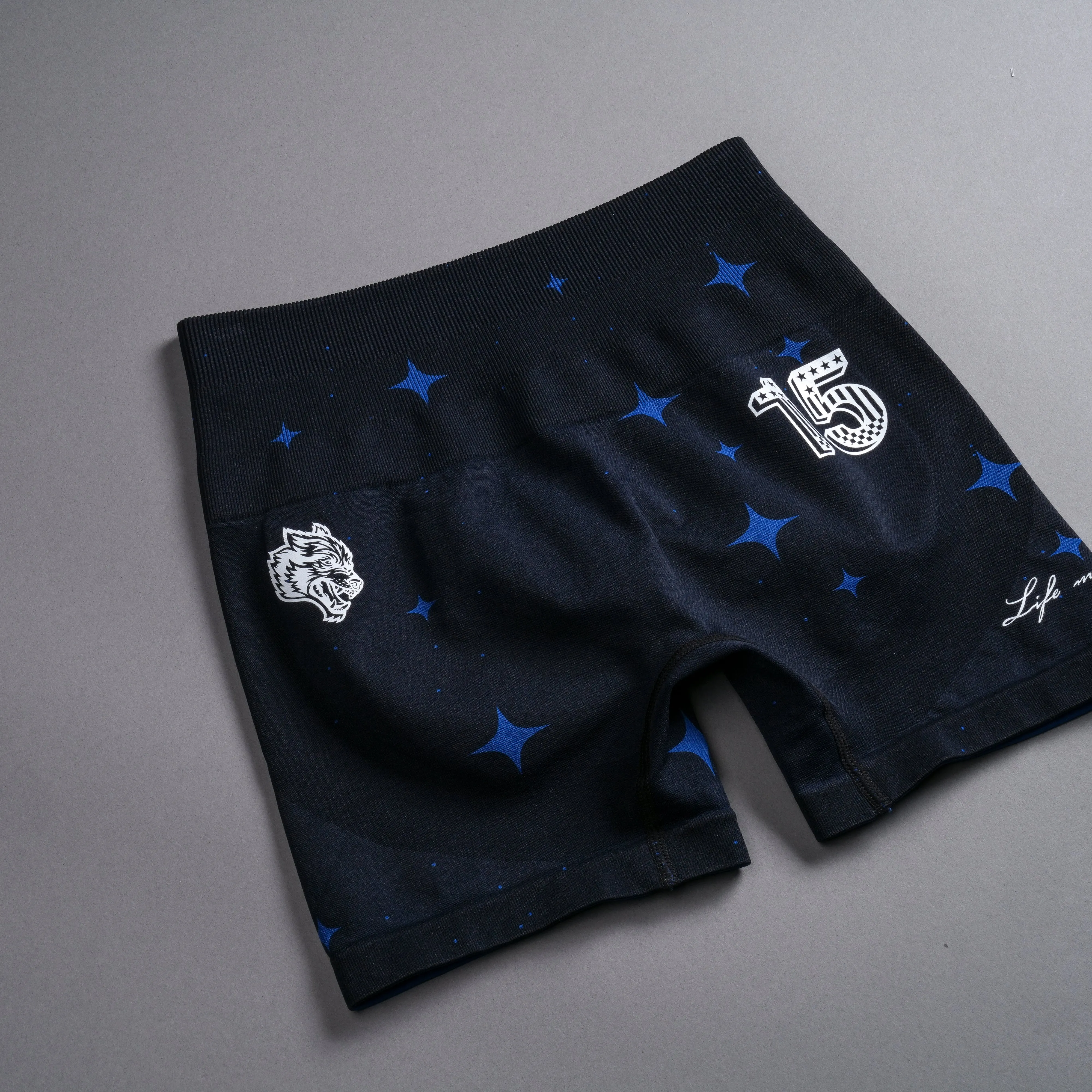 Throttle Everson Seamless "Sierra" Shorts in Darc Cobalt Starry Night
