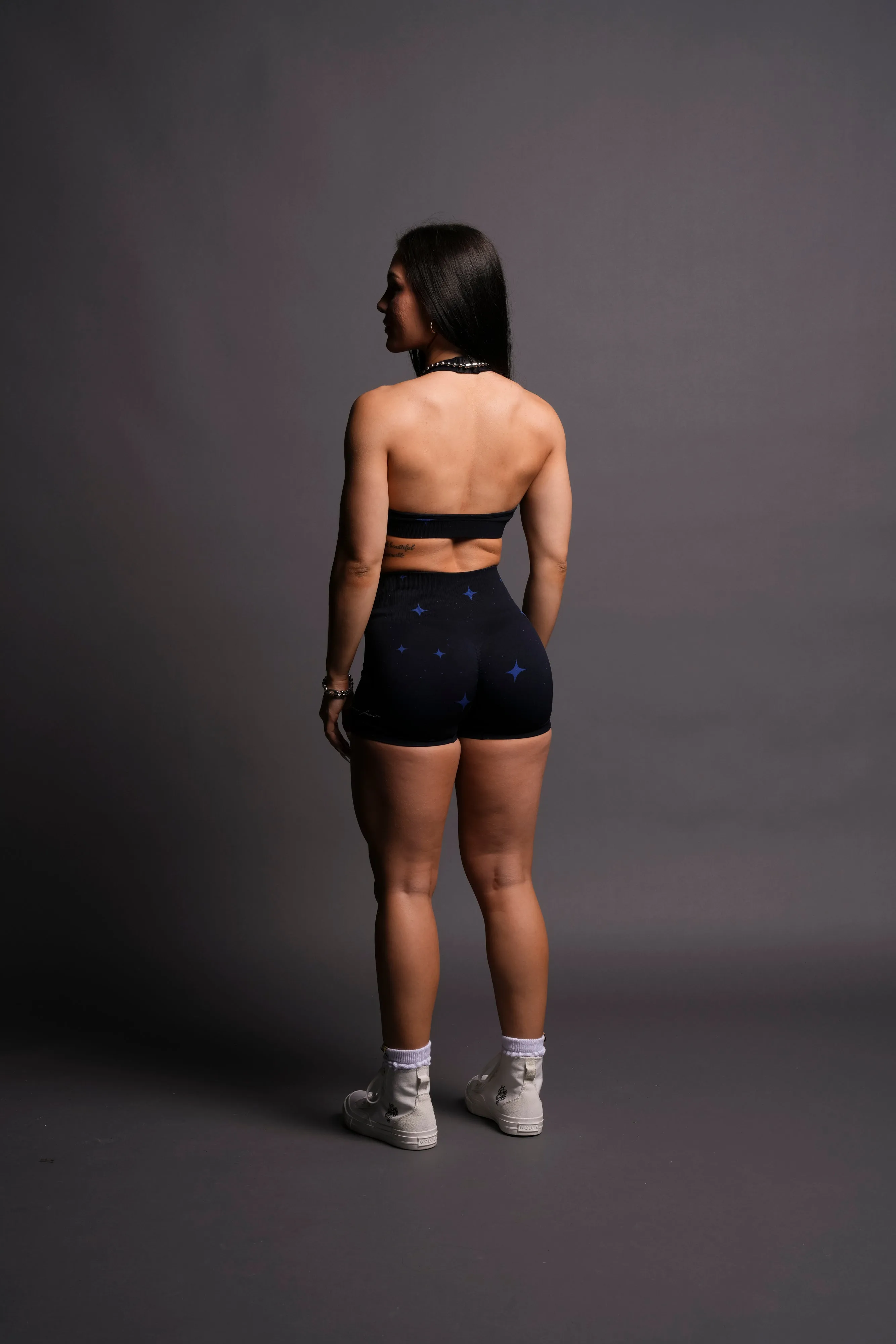 Throttle Everson Seamless "Sierra" Shorts in Darc Cobalt Starry Night