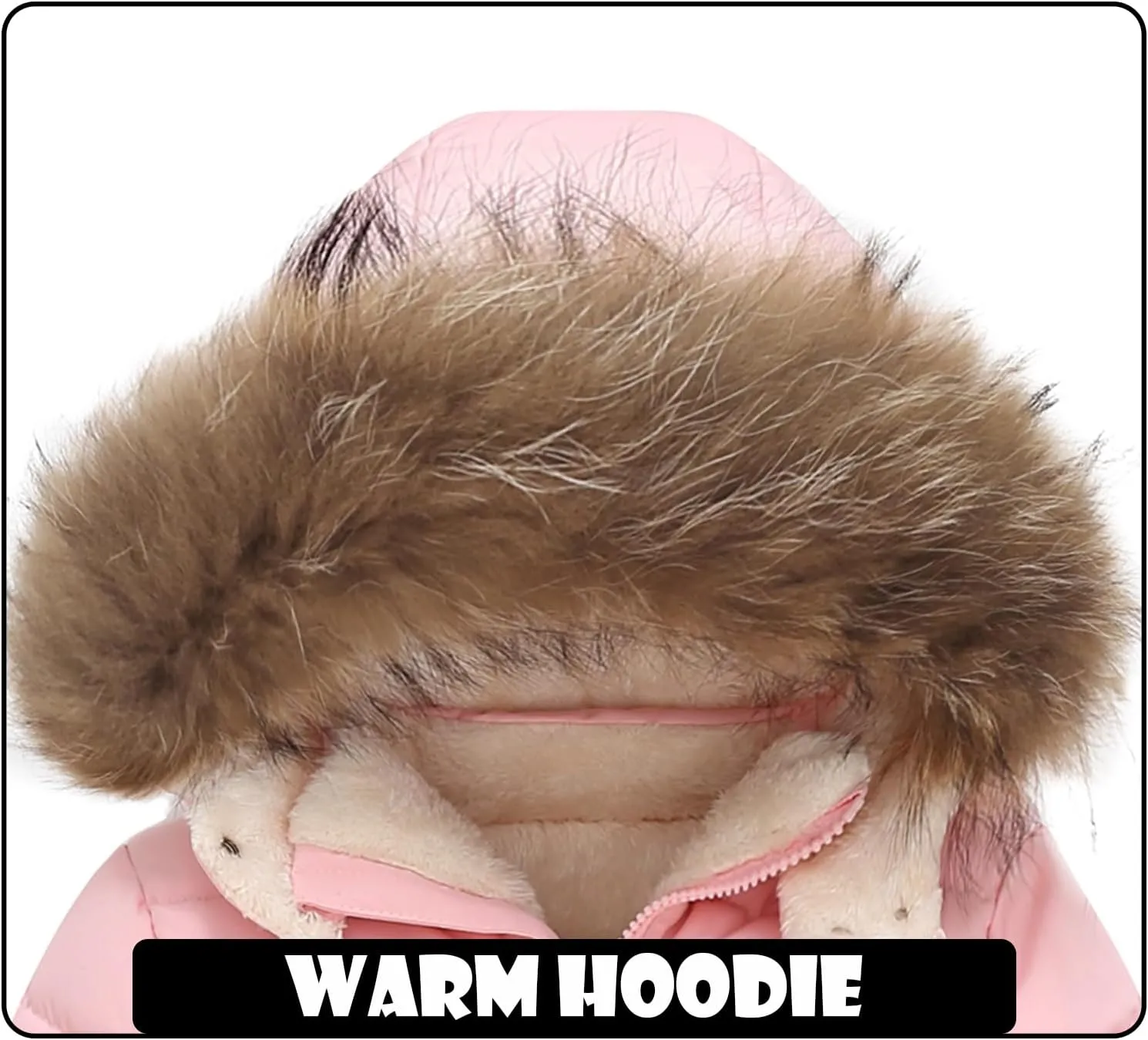 Toddler Winter Coats Baby Jacket Snow Boys Hoodie Puffer Girls Ski Clothes 1-5T